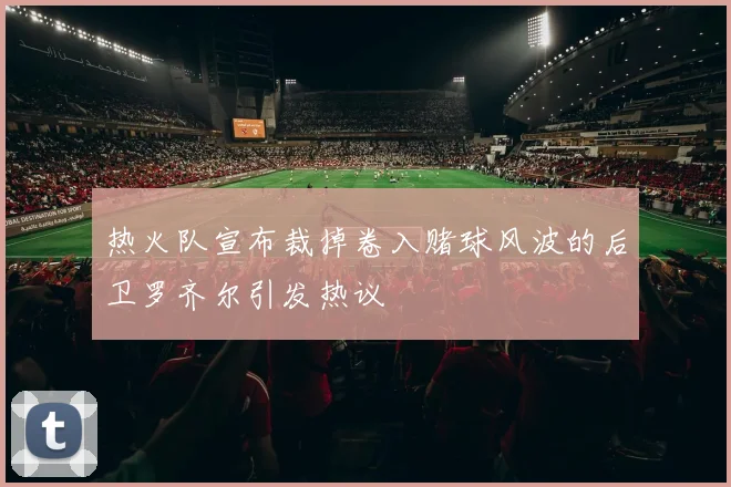 热火队宣布裁掉卷入赌球风波的后卫罗齐尔引发热议
